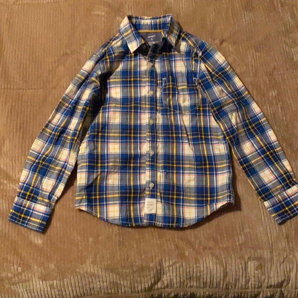 Children’s Place Boys LS Button Down Shirt 
Sz:5/6